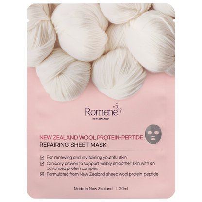 New Zealand wool protein-peptide repairing sheet mask package