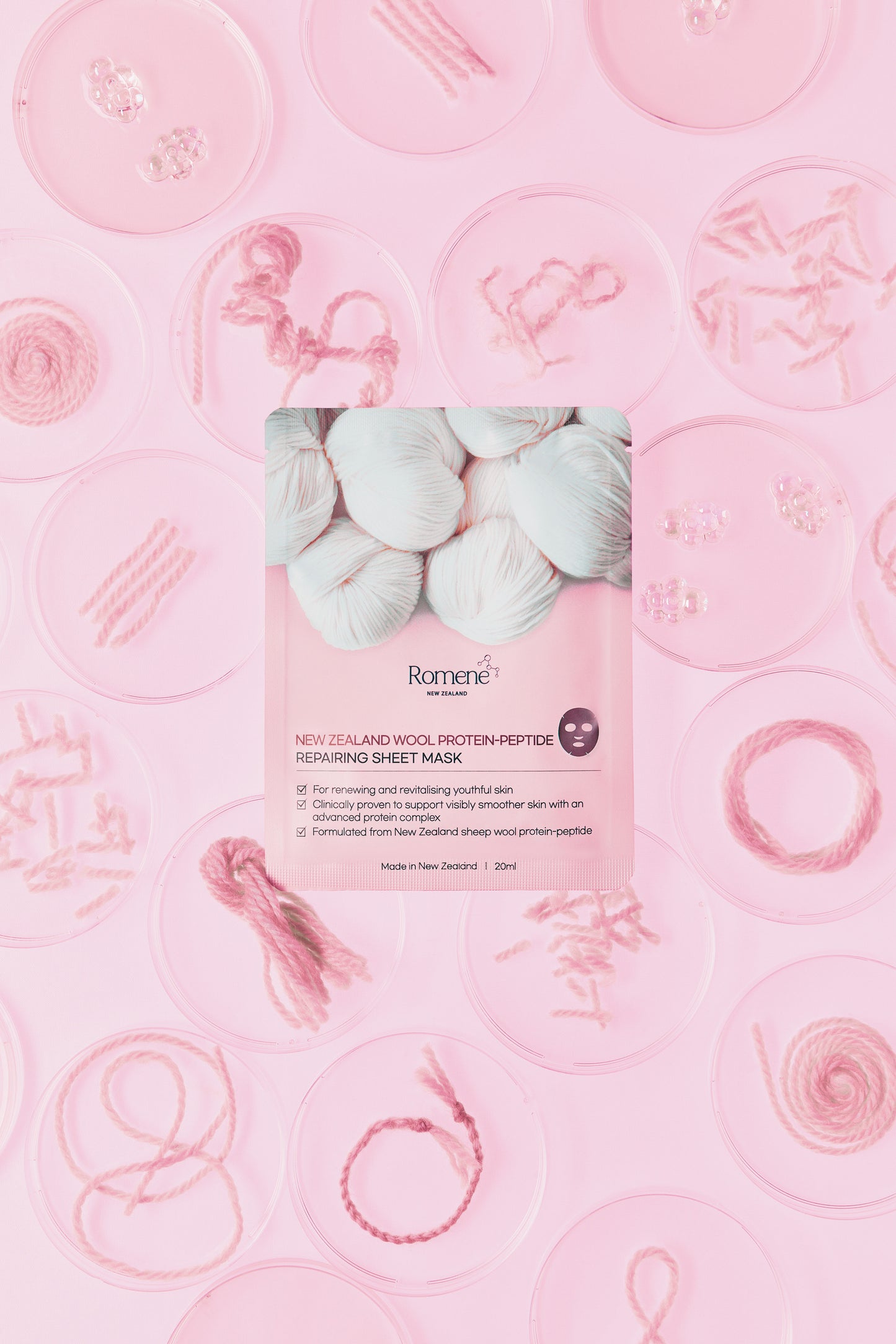 New Zealand Wool Protein-Peptide Repairing Sheet Mask